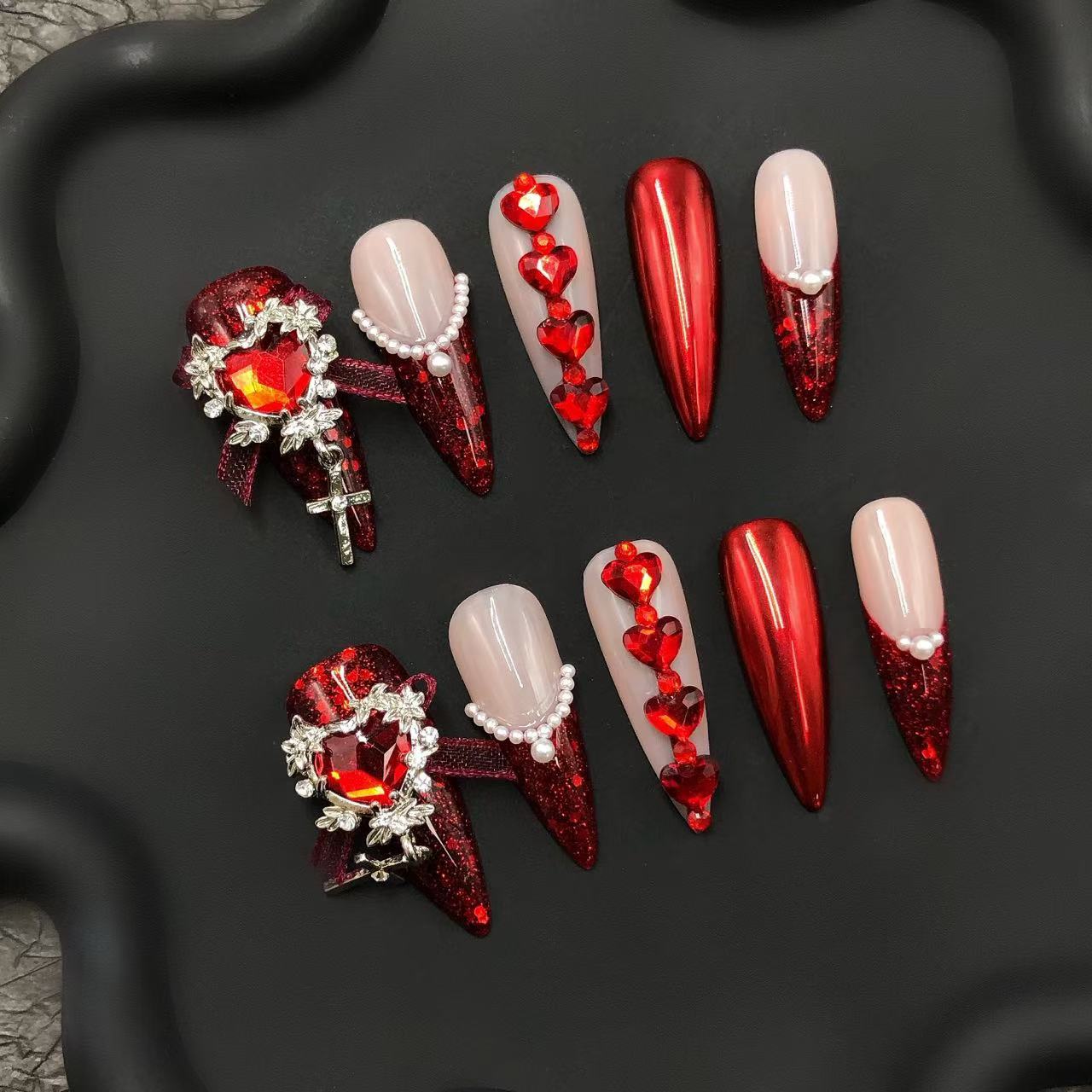 Red Heart Glam Nails CR236