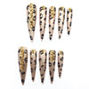 Glam Leopard & Gold Chain Nails CR28