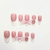 Pink and Pearl French Nails CR146